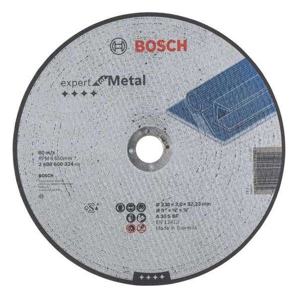 Bosch - Doorslijpschijf recht Expert for Metal A 30 S BF, 230 mm, 22,23 mm, 3,0 mm Bosch - Doorslijpschijf recht Expert for Metal A 30 S BF, 230 mm, 22,23 mm, 3,0 mm