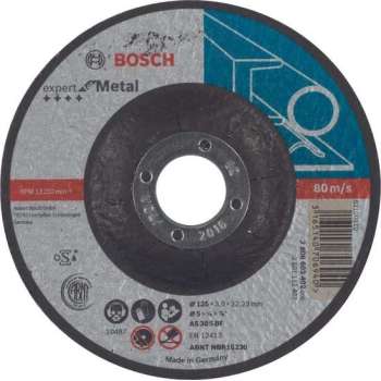 Doorslijpschijf gebogen Expert for Metal AS 30 S BF, 125 mm, 22,23 mm, 3,0 mm 1st