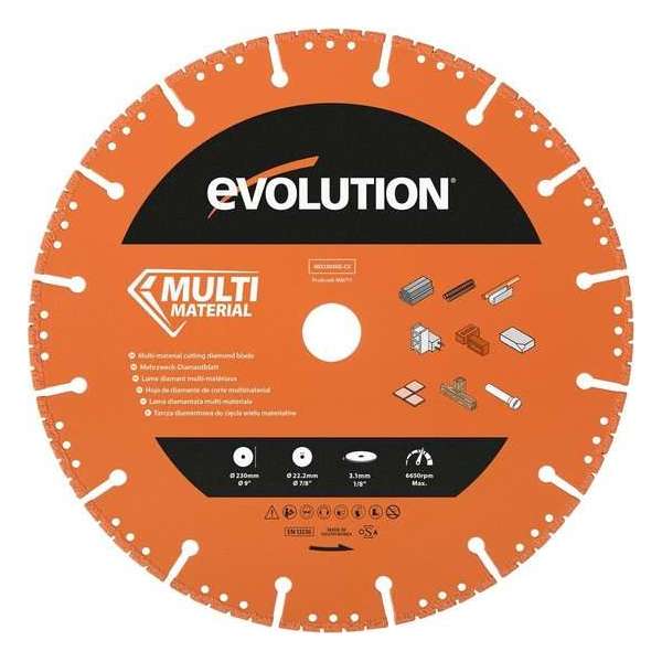 EVOLUTION BUILD - MULTIMATERIAAL DIAMANTBLAD - 230 MM EVOLUTION BUILD - MULTIMATERIAAL DIAMANTBLAD - 230 MM
