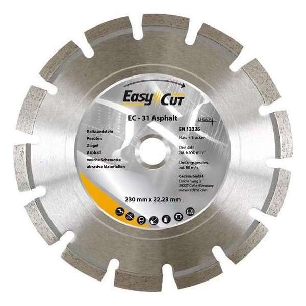 Dia. doorslijpschijf EC- 31 230x2,4x10x22,23mm Cedima Dia. doorslijpschijf EC- 31 230x2,4x10x22,23mm Cedima