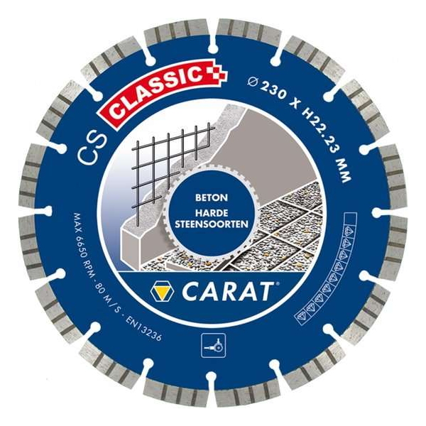 Carat CSC3502000 Diamantzaagblad voor natzagen - 350 x 20mm - Beton Carat CSC3502000 Diamantzaagblad voor natzagen - 350 x 20mm - Beton