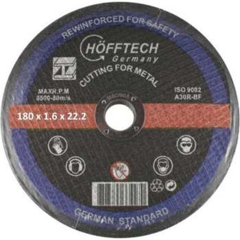 Hofftech Doorslijpschijf Metaal 180 x 1.6 mm.