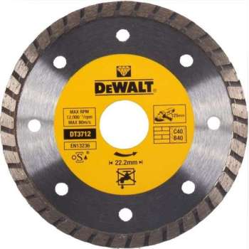 DeWalt DT3712 Diamantdoorslijpschijf - 125 x 22,23 x 2,2mm - natuursteen
