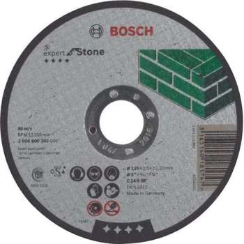 Bosch - Doorslijpschijf recht Expert for Stone C 24 R BF, 125 mm, 22,23 mm, 2,5 mm