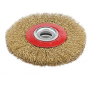 Verkoperde stalen draadwiel 125 x 20 mm