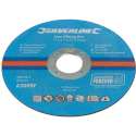 Silverline RVS Snijschijf - Doorslijpschijf - 115 x 1 x 22,23 mm. - 10 stuks