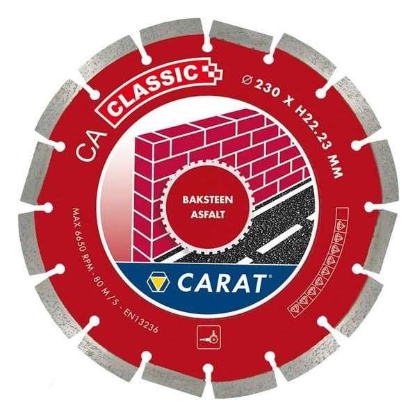 Carat CAC1509000 Diamantzaagblad voor droogzagen - 150 x 22,23mm - Asfalt Carat CAC1509000 Diamantzaagblad voor droogzagen - 150 x 22,23mm - Asfalt