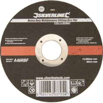 Silverline 103672 Doorslijpschijf Heavy Duty - 115 x 1 x 22,23mm - Universeel