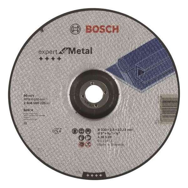 Bosch - Doorslijpschijf gebogen Expert for Metal A 30 S BF, 230 mm, 22,23 mm, 2,5 mm Bosch - Doorslijpschijf gebogen Expert for Metal A 30 S BF, 230 mm, 22,23 mm, 2,5 mm