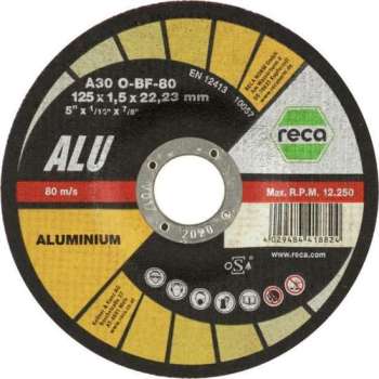 Reca Doorslijpschijf Alu 115x1,5 mm - kom spcialist voor aluminium (25 stuks)