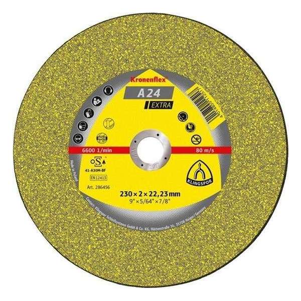 Doorslijpschijf A24 Extra115x2,5mm geb. Klingspor Doorslijpschijf A24 Extra115x2,5mm geb. Klingspor