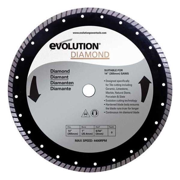 EVOLUTION - Evolution Rage diamant zaagblad 355 mm - DIA 355 MM - DIAMOND EVOLUTION - Evolution Rage diamant zaagblad 355 mm - DIA 355 MM - DIAMOND
