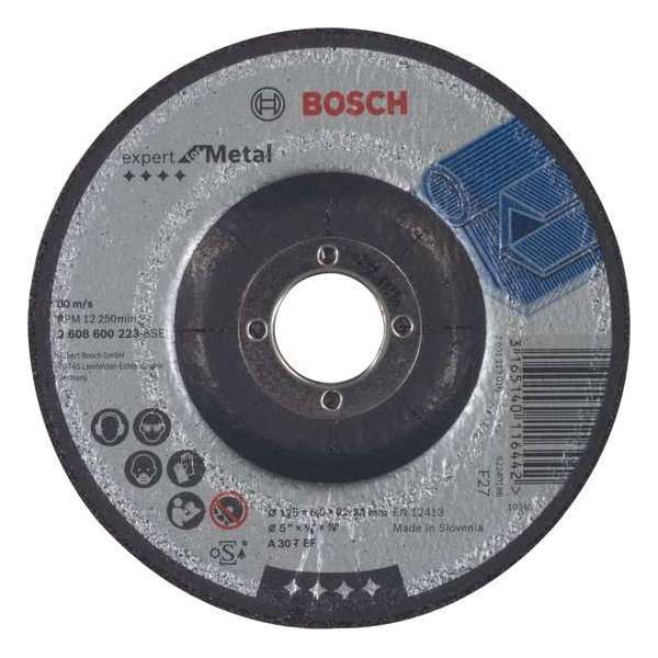 Bosch - Afbraamschijf gebogen Expert for Metal A 30 T BF, 125 mm, 22,23 mm, 6,0 mm Bosch - Afbraamschijf gebogen Expert for Metal A 30 T BF, 125 mm, 22,23 mm, 6,0 mm