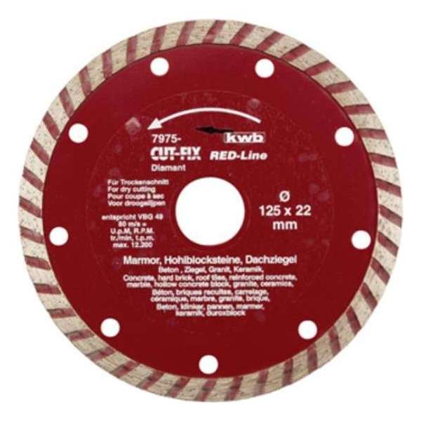 KWB Diamantschijf - 125 Red Line 7975-40 KWB Diamantschijf - 125 Red Line 7975-40