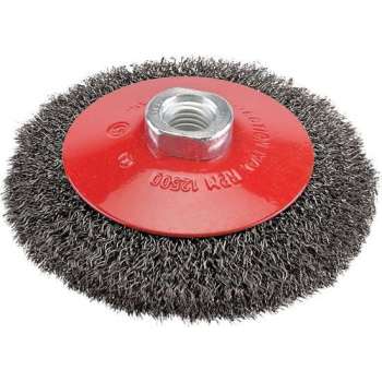 Silverline Staalborstel met Gegolfd Staaldraad (115 mm)