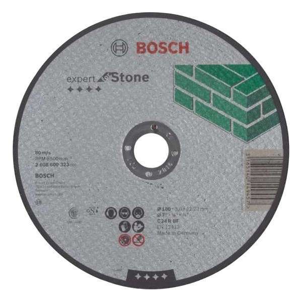 Bosch - Doorslijpschijf recht Expert for Stone C 24 R BF, 180 mm, 22,23 mm, 3,0 mm Bosch - Doorslijpschijf recht Expert for Stone C 24 R BF, 180 mm, 22,23 mm, 3,0 mm