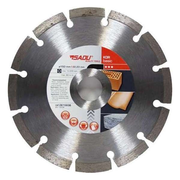 Diamantschijf Basic 230x22,23x10mm KOR3 Diamantschijf Basic 230x22,23x10mm KOR3