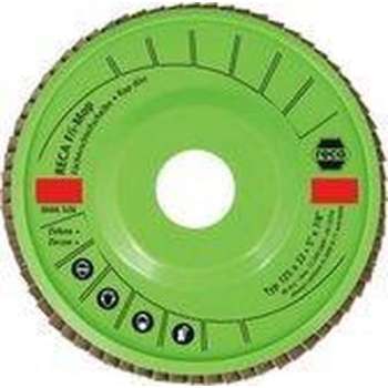 Reca Lamellenschijf F/i -Mop 125 mm K80 kom Zirkonium RVS (10 stuks)