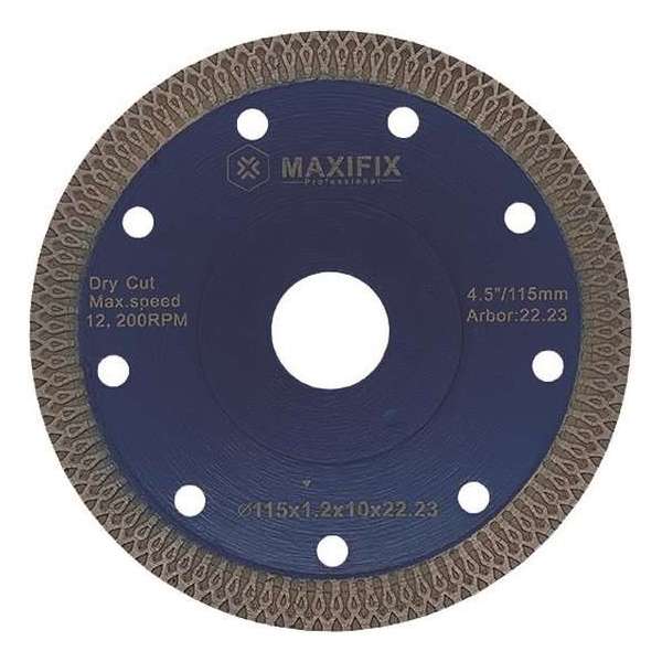Maxifix - Slijpschijf - Diamantschijf - Beton - Steen - Gips - Tegel - 115 mm Maxifix - Slijpschijf - Diamantschijf - Beton - Steen - Gips - Tegel - 115 mm