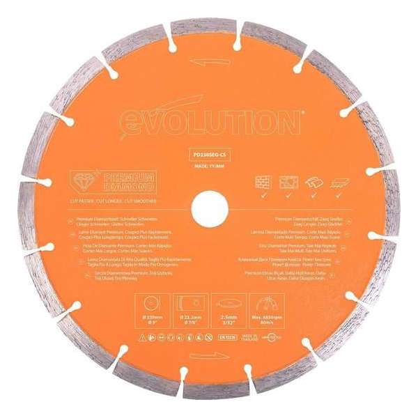 EVOLUTION BUILD - PREMIUM DIAMANTBLAD - 230 MM EVOLUTION BUILD - PREMIUM DIAMANTBLAD - 230 MM