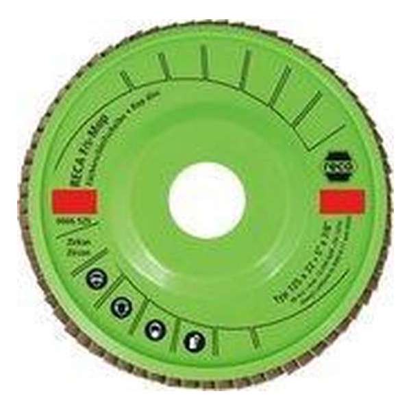 Reca Lamellenschijf F/S -Mop 125 mm K60 Zirkonium (10 stuks) Reca Lamellenschijf F/S -Mop 125 mm K60 Zirkonium (10 stuks)
