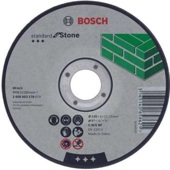 Doorslijpschijf recht Standard for Stone C 30 S BF, 125 mm, 22,23 mm, 3,0 mm 1st