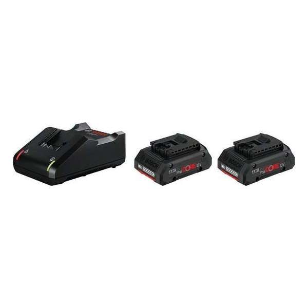 Bosch Professional 2x ProCORE18V 4.0Ah accu's + GAL 18V-40 lader Bosch Professional 2x ProCORE18V 4.0Ah accu's + GAL 18V-40 lader
