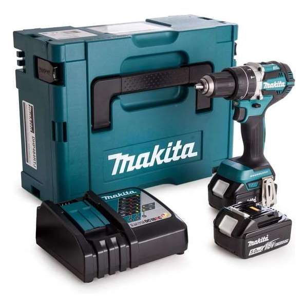 MAKITA DHP484RTJ Accuklopboormachine - 18V - 5,0 AH Li-ion MAKITA DHP484RTJ Accuklopboormachine - 18V - 5,0 AH Li-ion