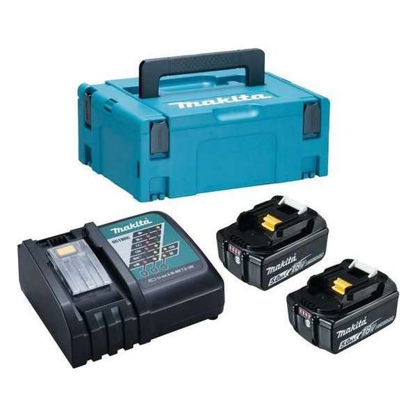 Makita - 197624-2 - powerpack - LXT 18 V - 2x 5.0 Ah - in Mbox Makita - 197624-2 - powerpack - LXT 18 V - 2x 5.0 Ah - in Mbox