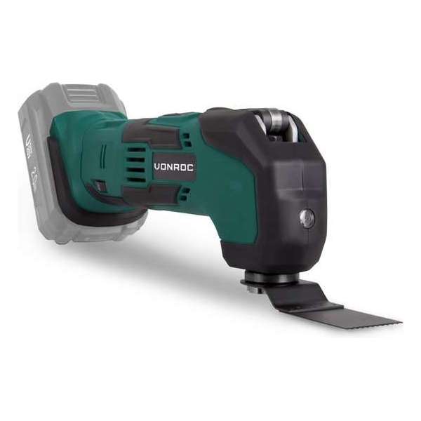 VONROC Accu Multitool – VPower 20V (zonder accu & lader) – Incl. accessoires & opbergtas VONROC Accu Multitool – VPower 20V (zonder accu & lader) – Incl. accessoires & opbergtas