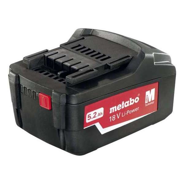 Metabo 18 V Li-Power 625592000 Gereedschapsaccu 18 V 5.2 Ah Li-ion Metabo 18 V Li-Power 625592000 Gereedschapsaccu 18 V 5.2 Ah Li-ion