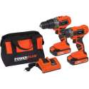 Powerplus Dual Power Accuboormachine en Slagschroevendraaier set - 2 x 2,0V Accu - draagtas
