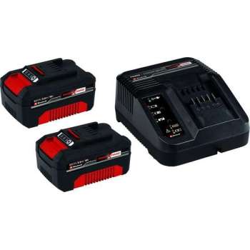 Einhell 4512098 18V Power-X-Change Li-Ion accu starterset (2x 3.0Ah) + lader