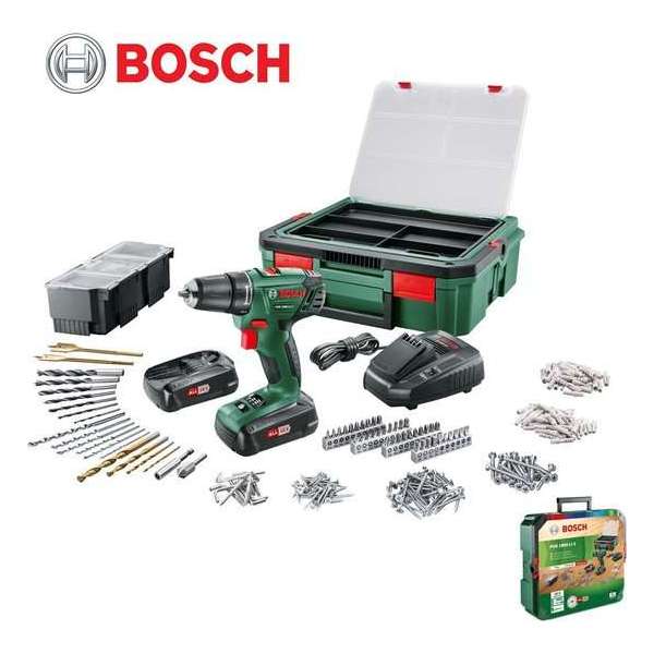 Bosch Accuboormachine PSR1800 LI-2 + SystemBox - 241 Delig Bosch Accuboormachine PSR1800 LI-2 + SystemBox - 241 Delig