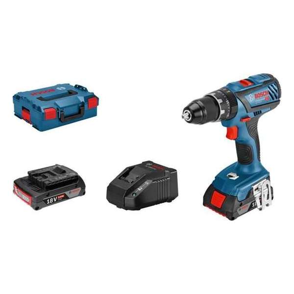 Bosch GSB 18V-28 18V Li-Ion accu klopboor-/schroefmachine set (2x 2.0Ah accu) in L-Boxx Bosch GSB 18V-28 18V Li-Ion accu klopboor-/schroefmachine set (2x 2.0Ah accu) in L-Boxx