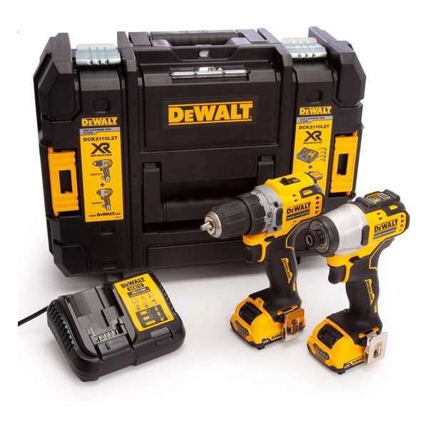 DeWalt XR DCK2110L2T-QW combopack 12V Li-ion DeWalt XR DCK2110L2T-QW combopack 12V Li-ion