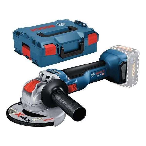 Bosch GWX 18V-10 18V Li-Ion accu X-LOCK haakse slijper body in L-Boxx - 125mm - koolborstelloos Bosch GWX 18V-10 18V Li-Ion accu X-LOCK haakse slijper body in L-Boxx - 125mm - koolborstelloos