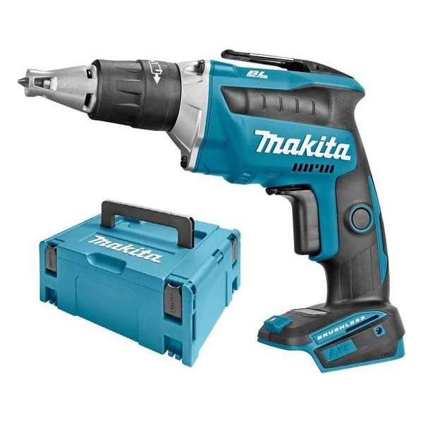 Makita DFS452ZJ 18V Li-Ion accu gipsschroefmachine body in Mbox - koolborstelloos Makita DFS452ZJ 18V Li-Ion accu gipsschroefmachine body in Mbox - koolborstelloos