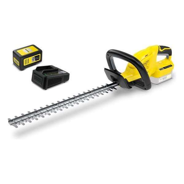 Kärcher Accu Heggenschaar HGE 18-45 inclusief starterpack oplader & Accu 18/50 - 18 Volt - tot wel 250 m heg Kärcher Accu Heggenschaar HGE 18-45 inclusief starterpack oplader & Accu 18/50 - 18 Volt - tot wel 250 m heg