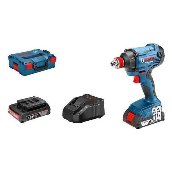Bosch Professional GDX 18V-180 18V Li-Ion accu slagschroevendraaier set (2x 2.0Ah accu) in L-Boxx Bosch Professional GDX 18V-180 18V Li-Ion accu slagschroevendraaier set (2x 2.0Ah accu) in L-Boxx