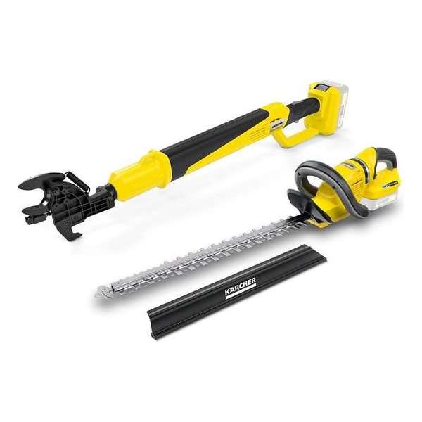 Kärcher Accu Heggenschaar HGE 18-50 met takkenschaar TLO 18-32 - 18 Volt - Exclusief accu en lader Kärcher Accu Heggenschaar HGE 18-50 met takkenschaar TLO 18-32 - 18 Volt - Exclusief accu en lader