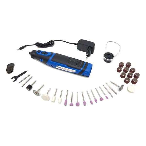 8 Volt Multifunctionele Hobbymachine Op Accu met 42 Accessoires 8 Volt Multifunctionele Hobbymachine Op Accu met 42 Accessoires