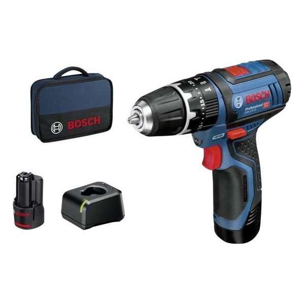 Bosch Professional GSB 12V-15 voordeel-set 06019B690H Bosch Professional GSB 12V-15 voordeel-set 06019B690H