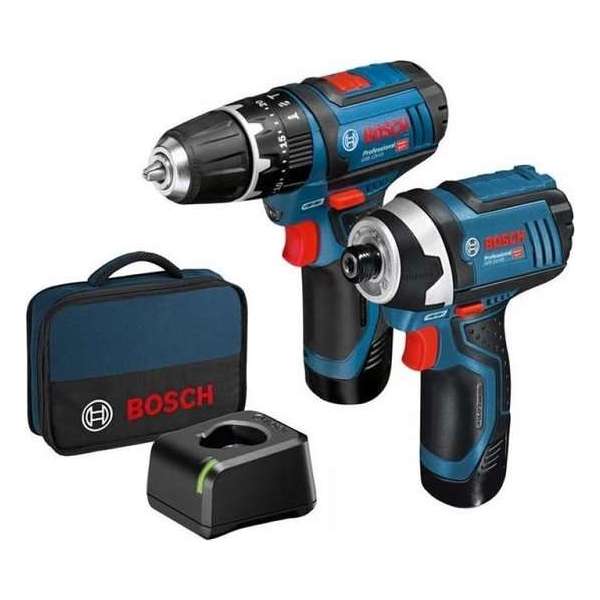 GSB 12V-15 accu klopboor + GDR 12V-105 accu slagschroevendraaier | in Tas GSB 12V-15 accu klopboor + GDR 12V-105 accu slagschroevendraaier | in Tas