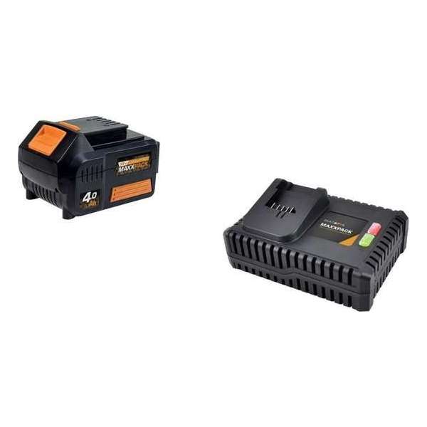 4.0 Ah LI-ION accu + 4.0 A oplader voor Maxxpack Collection 4.0 Ah LI-ION accu + 4.0 A oplader voor Maxxpack Collection