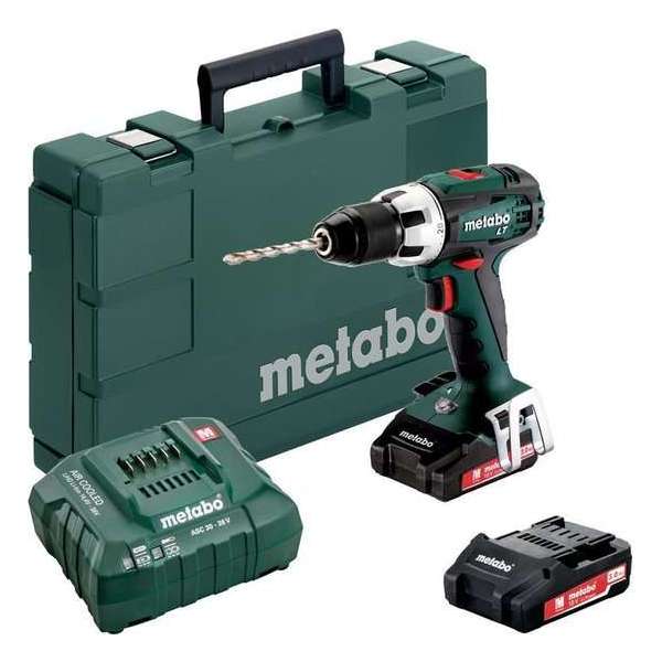 Metabo BS 18 LT 18V 2x 3,0 Ah + lader + koffer Metabo BS 18 LT 18V 2x 3,0 Ah + lader + koffer