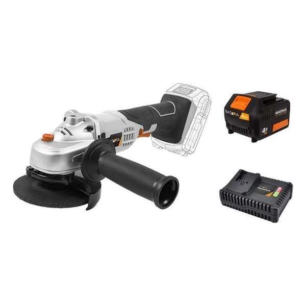 BATAVIA Accu Haakse Slijper - 18V | Incl. 4.0Ah Accu en Snellader | Maxxpack Accuplatform BATAVIA Accu Haakse Slijper - 18V | Incl. 4.0Ah Accu en Snellader | Maxxpack Accuplatform