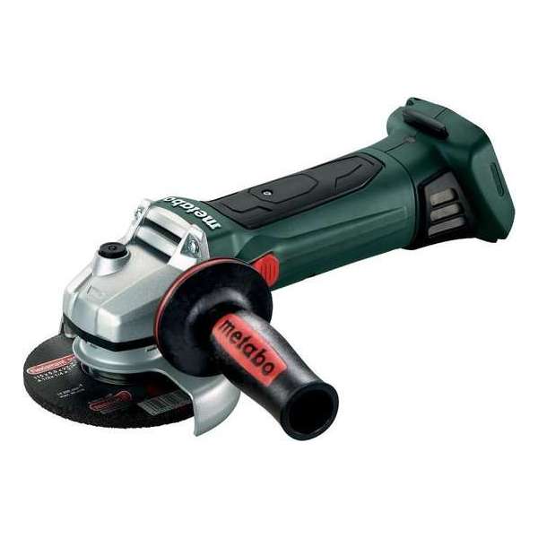 Metabo W 18 LTX 125 QUICK 18V Li-Ion Accu haakse slijper body in Metaloc - 125mm Metabo W 18 LTX 125 QUICK 18V Li-Ion Accu haakse slijper body in Metaloc - 125mm