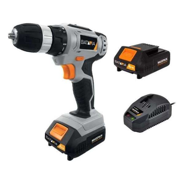 BATAVIA Accu Boormachine - 18V | Incl. Accu en Lader | MaxxPack Accuplatform BATAVIA Accu Boormachine - 18V | Incl. Accu en Lader | MaxxPack Accuplatform