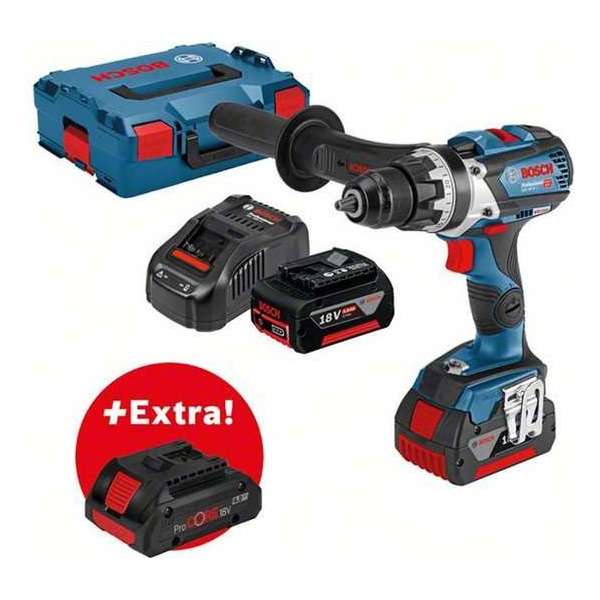 Bosch GSR 18V-85 C 18V Li-Ion accu boor-/schroefmachine set in L-Boxx (2x 5.0Ah & 1x 4.0Ah ProCORE accu) in L-boxx Bosch GSR 18V-85 C 18V Li-Ion accu boor-/schroefmachine set in L-Boxx (2x 5.0Ah & 1x 4.0Ah ProCORE accu) in L-boxx